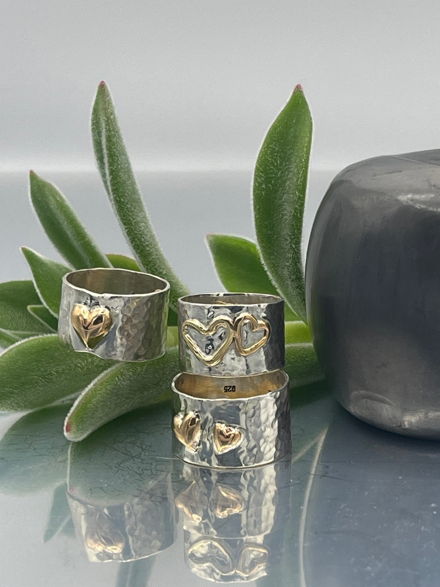 Single Heart of Gold Ring