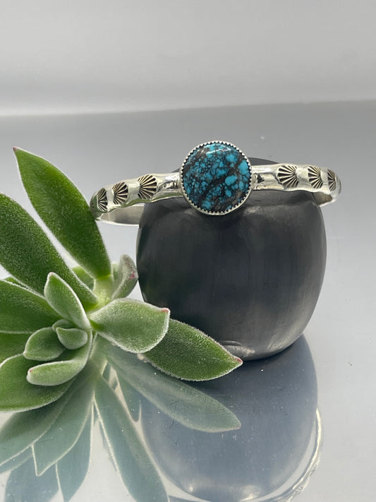 Turquoise Stamped Stacker