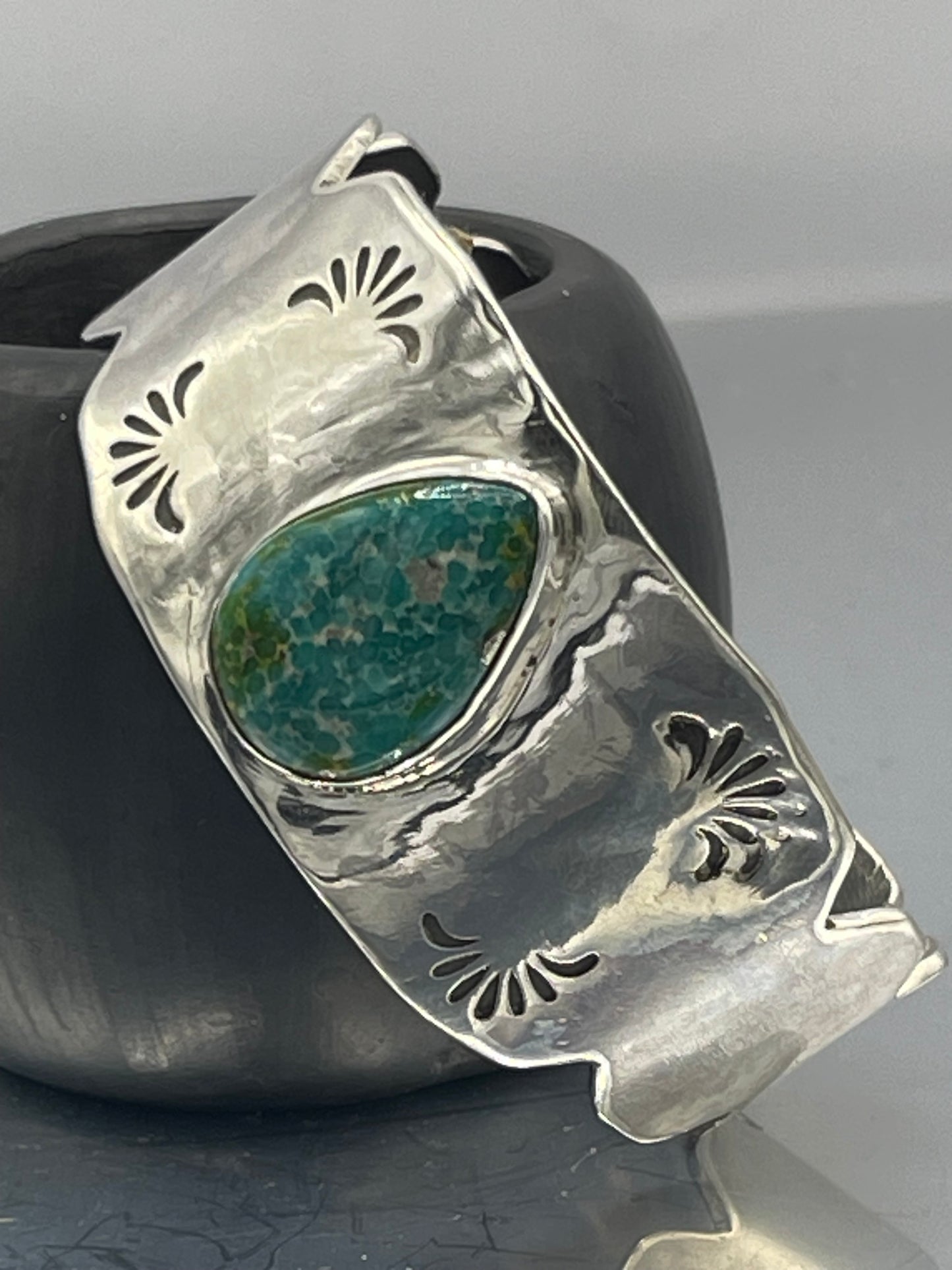 Teardrop Turquoise Cuff
