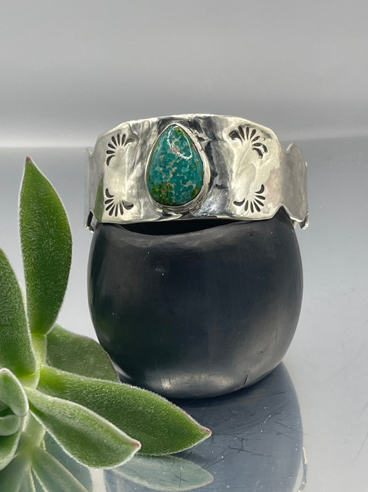 Teardrop Turquoise Cuff