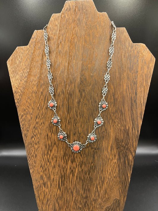 Coral Stone Necklace