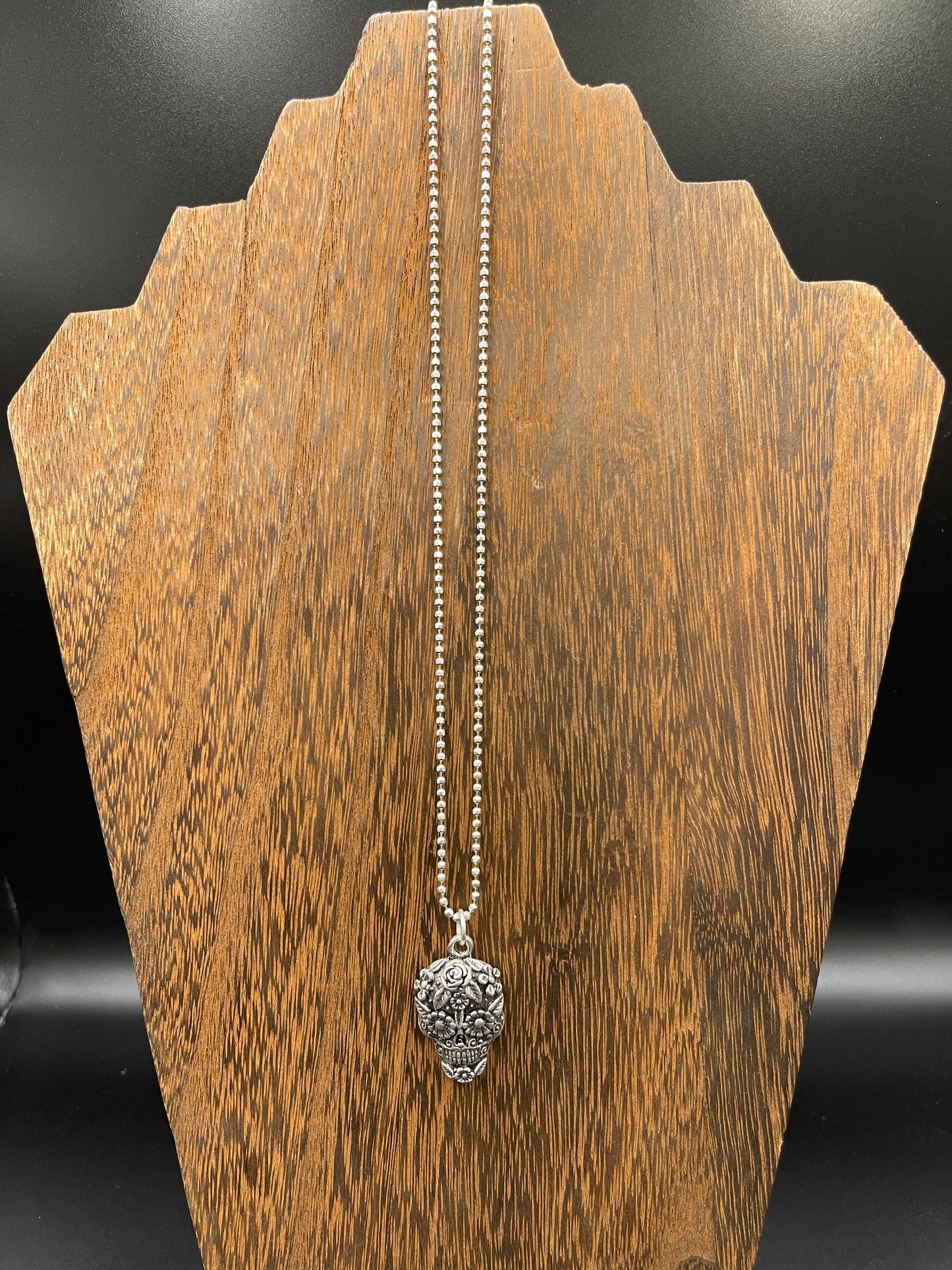 Dia De Los Muertos Sterling Silver Chain & Pendant
