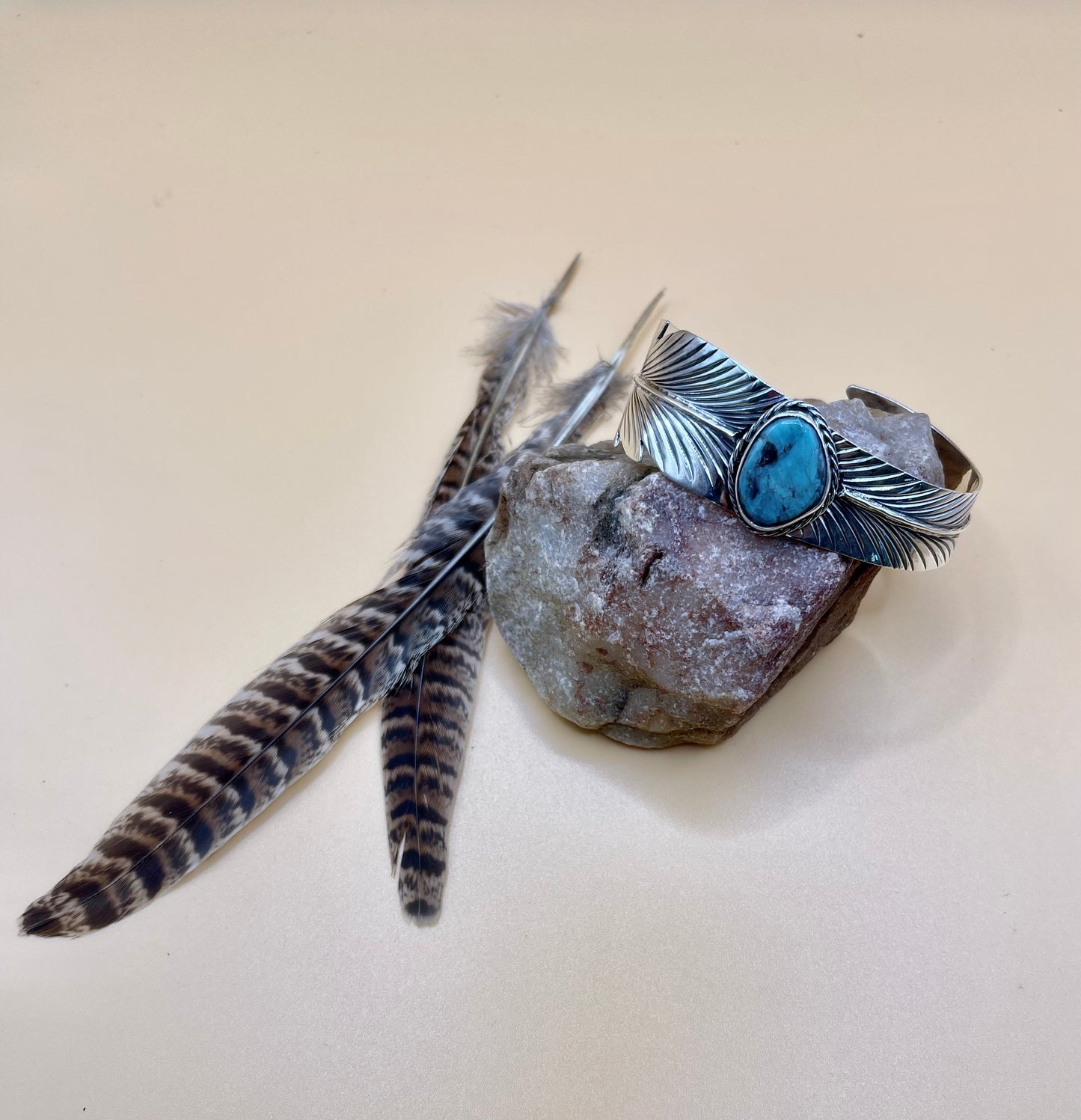 See~Bird Turquoise Cuff