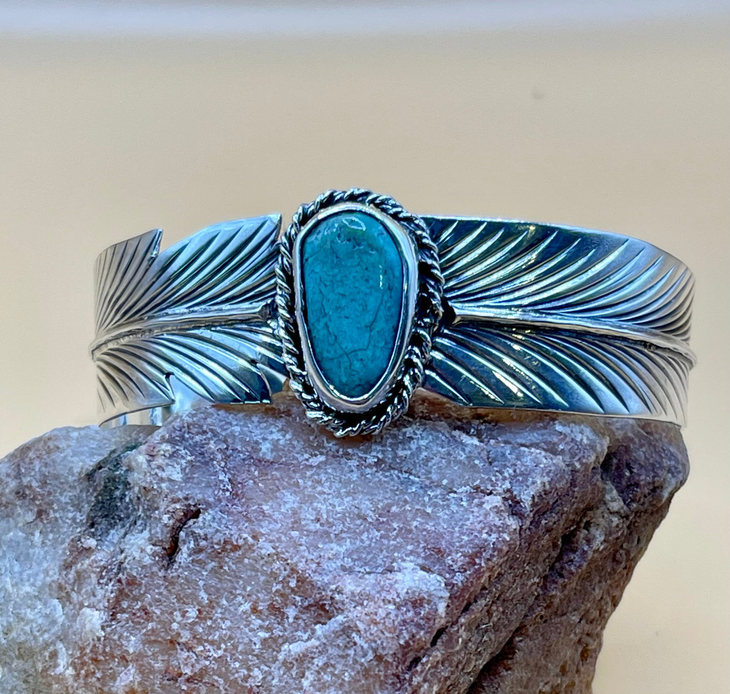 See~Bird Turquoise Cuff